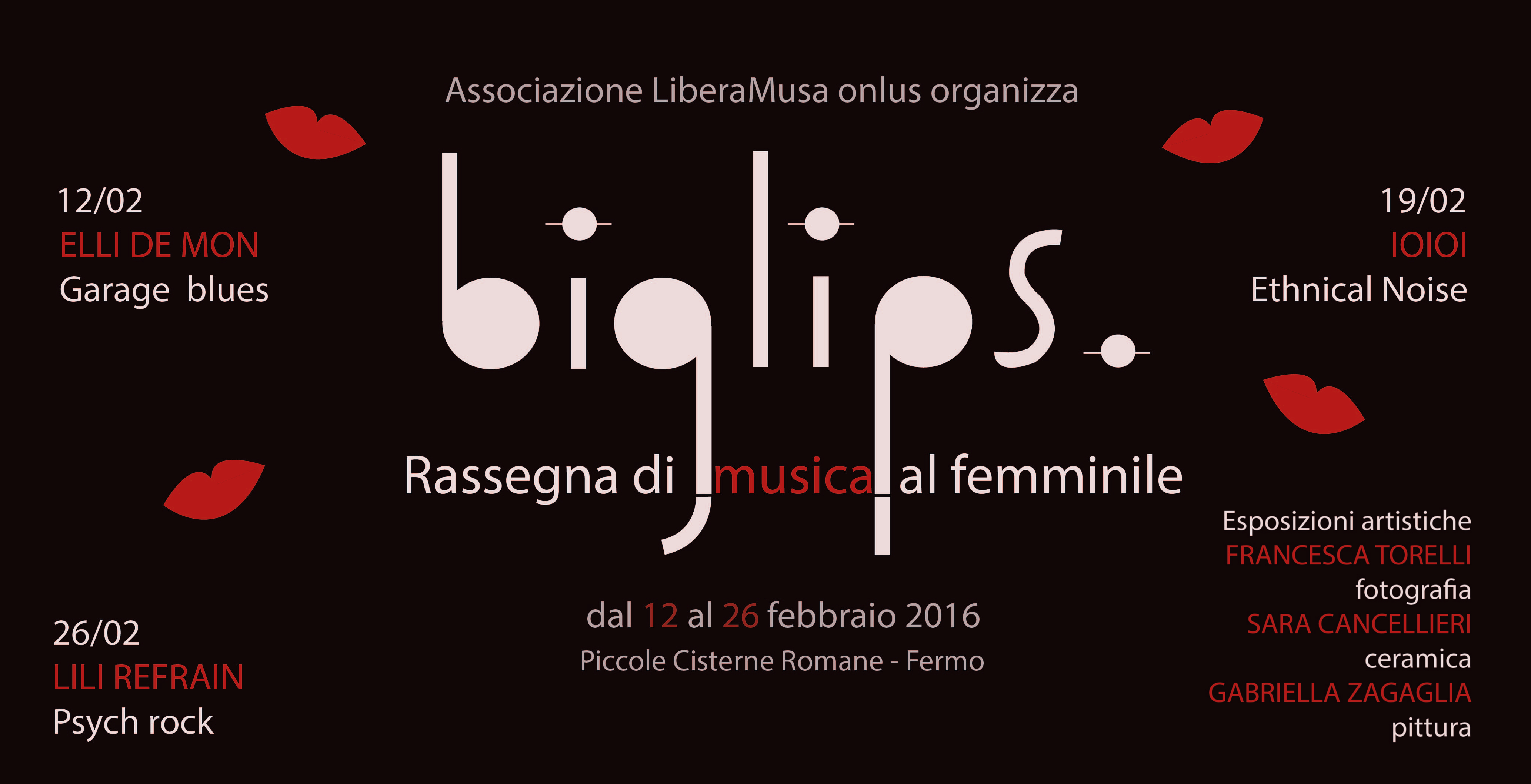 BIG LIPS - rassegna di musica al femminile                            Elli De Mon // IOIOI // Lili Refrain