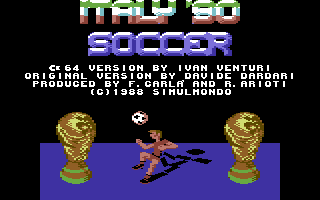 Italy 90 Soccer! Sempre 1988...