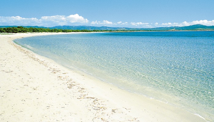 Scorcio della spiaggia di porto pino