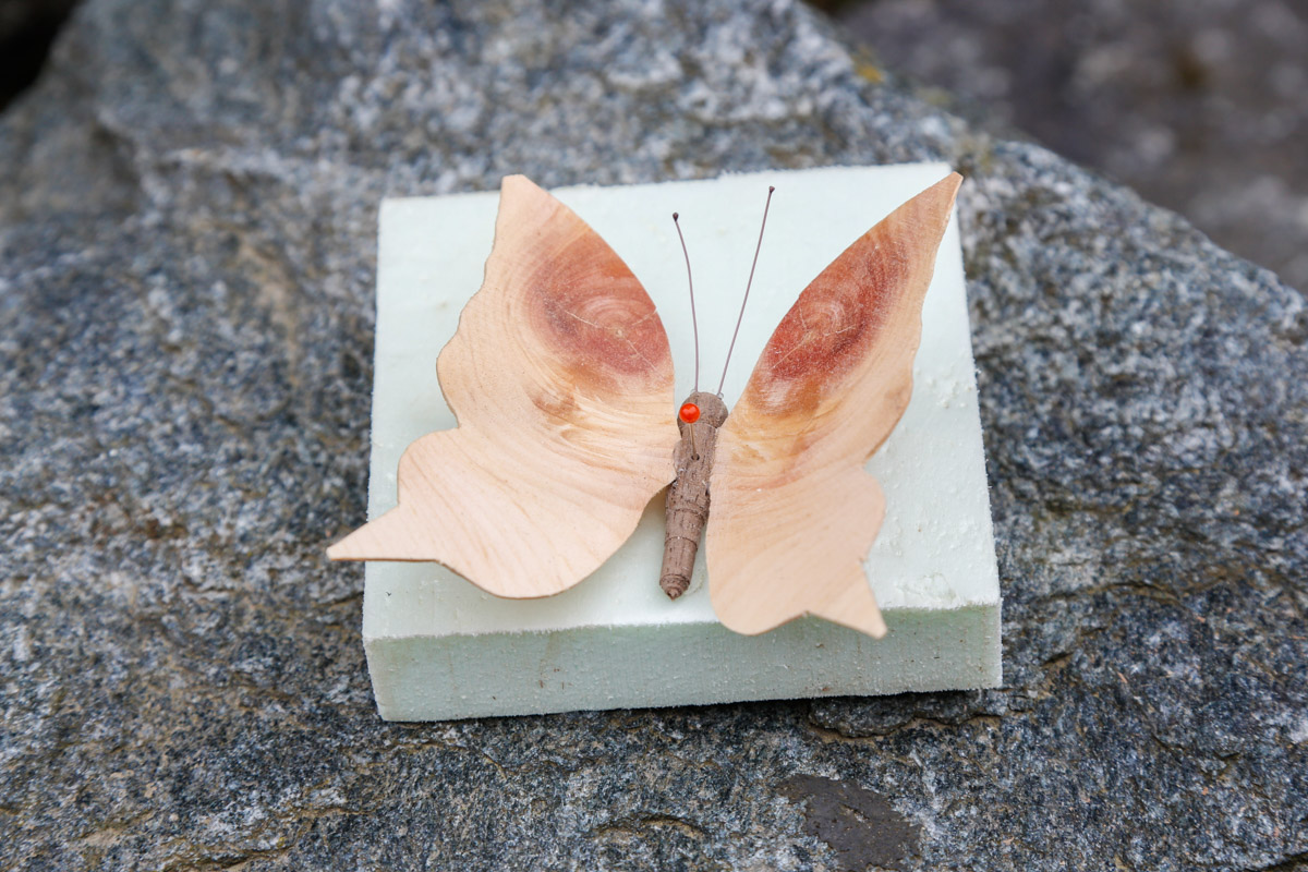 Farfalla in legno di Pino Bettoni
