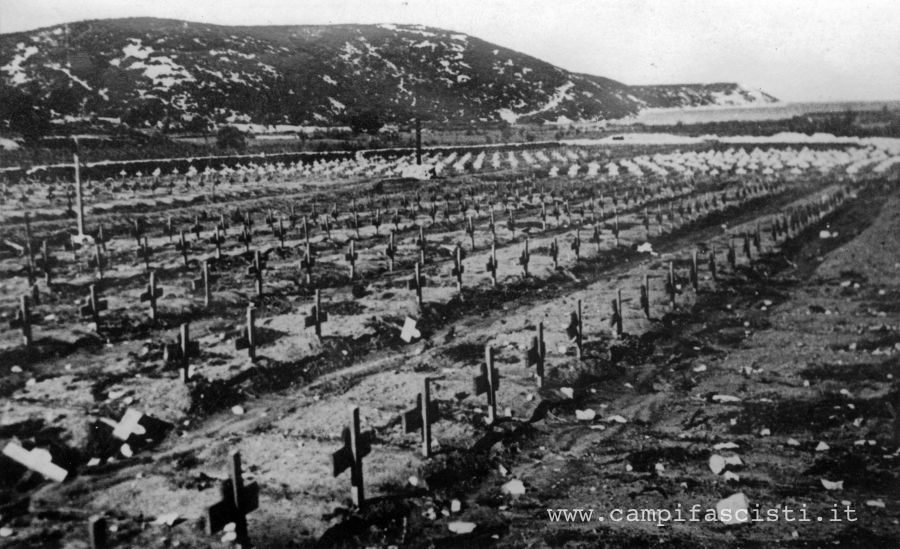 Il cimitero del campo di concentramento di Arbe 1942-1943