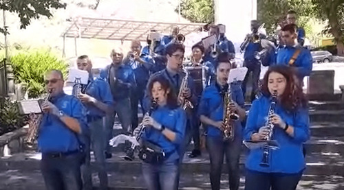 Una manifestazione del Corpo Bandistico Città di Accumoli