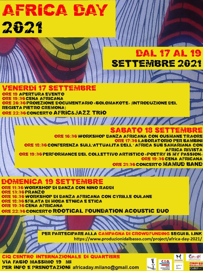 PROGRAMMA AFRICA DAY 2021