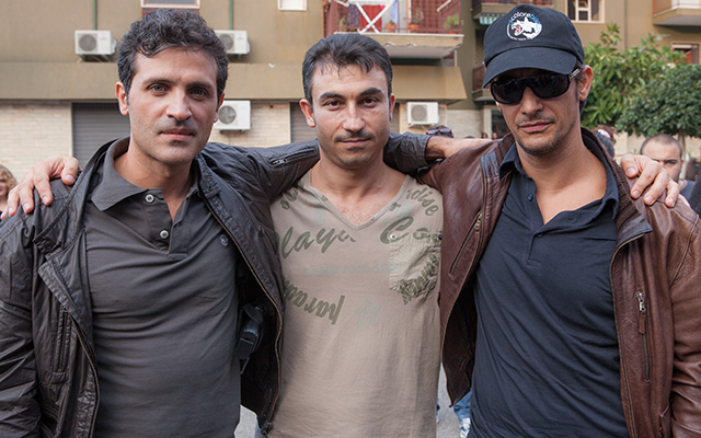 Luca Fortino con Salvatore Lazzaro e Peppino Mazzotta