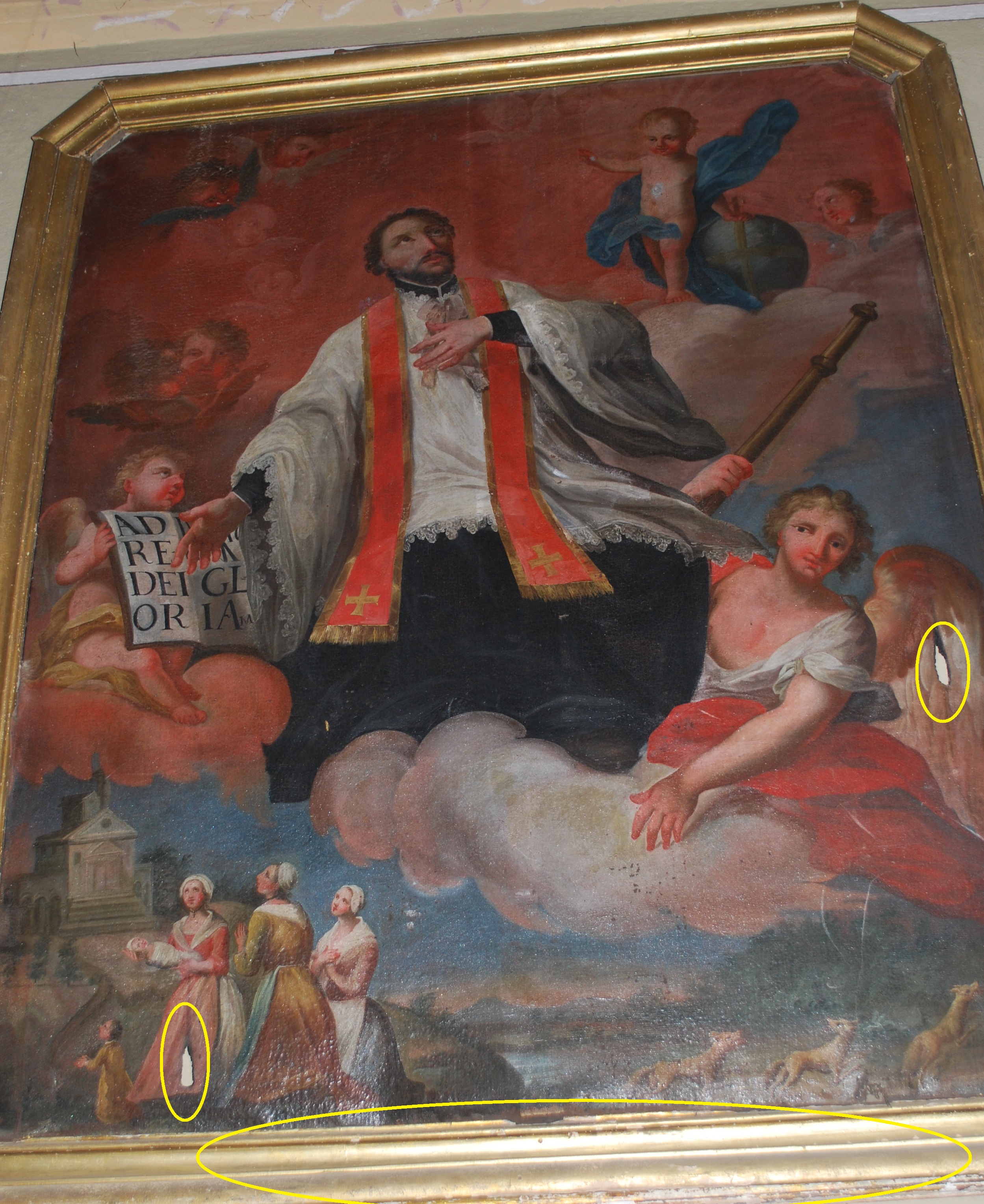 Mezzenile Progetto di restauro di dipinto raffigurante Sant'Ignazio di Loyola nella chiesa di San Martino Vescovo 