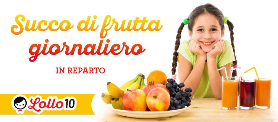 Succo di frutta giornaliero in reparto