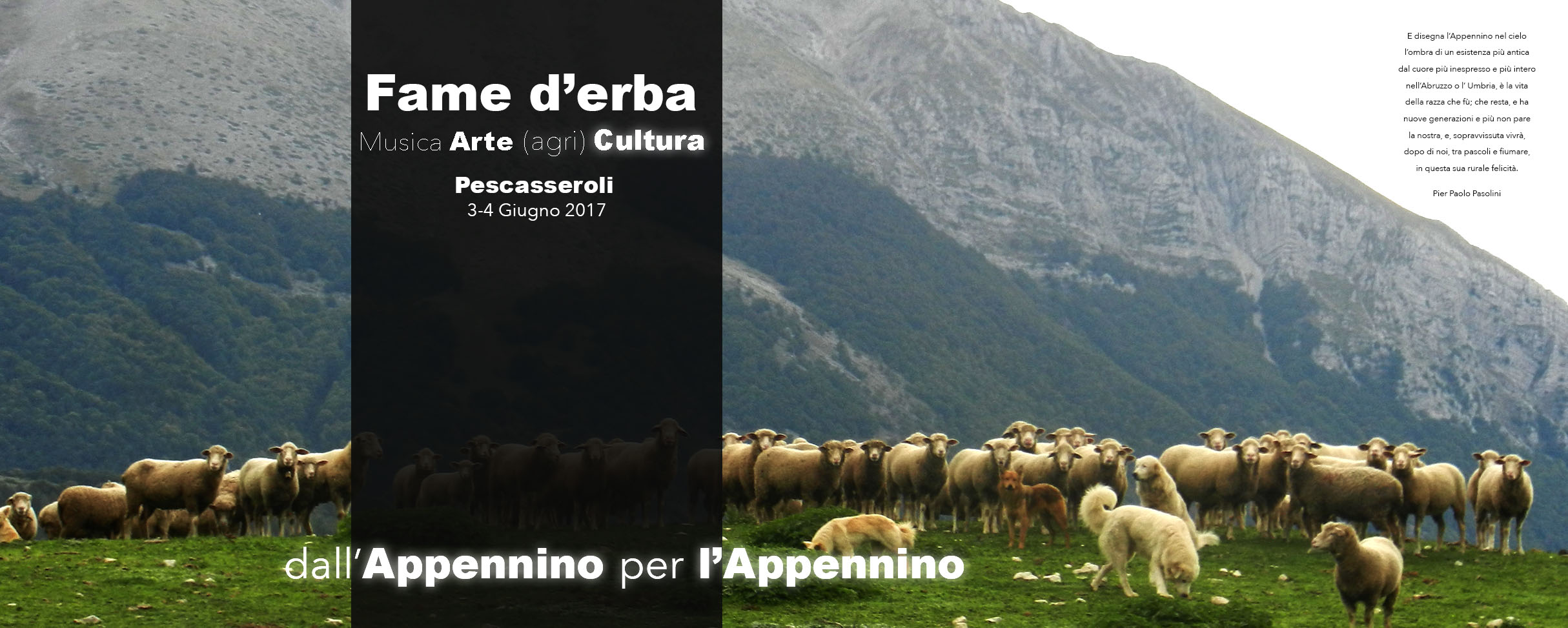 FAME d'ERBA: Musica, Arte e (agri)Cultura dall'Appennino per l’Appennino - Pescasseroli (AQ), 3-4 giugno 2017