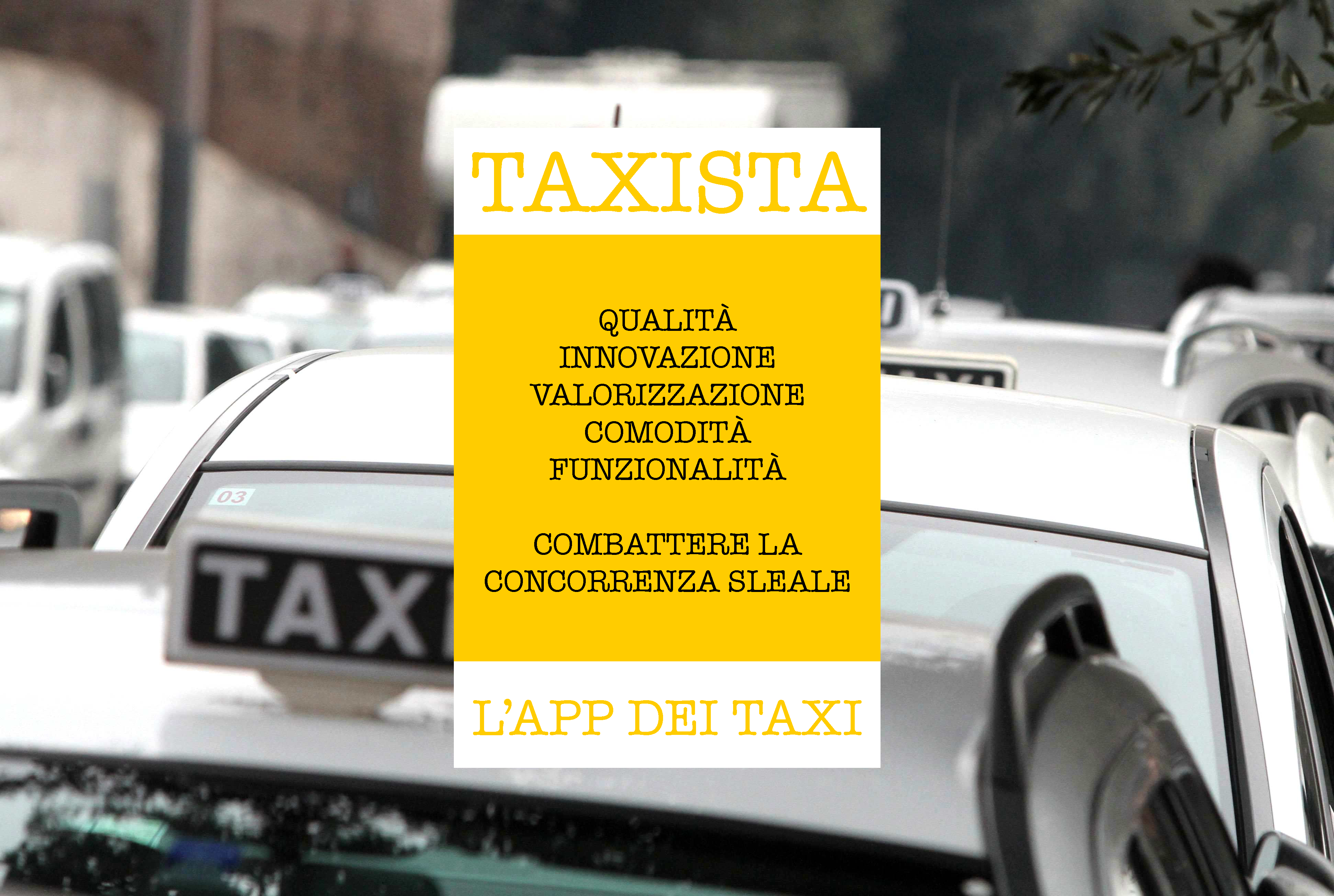 Taxista : una app dai tassisti per i clienti ed i tassisti.