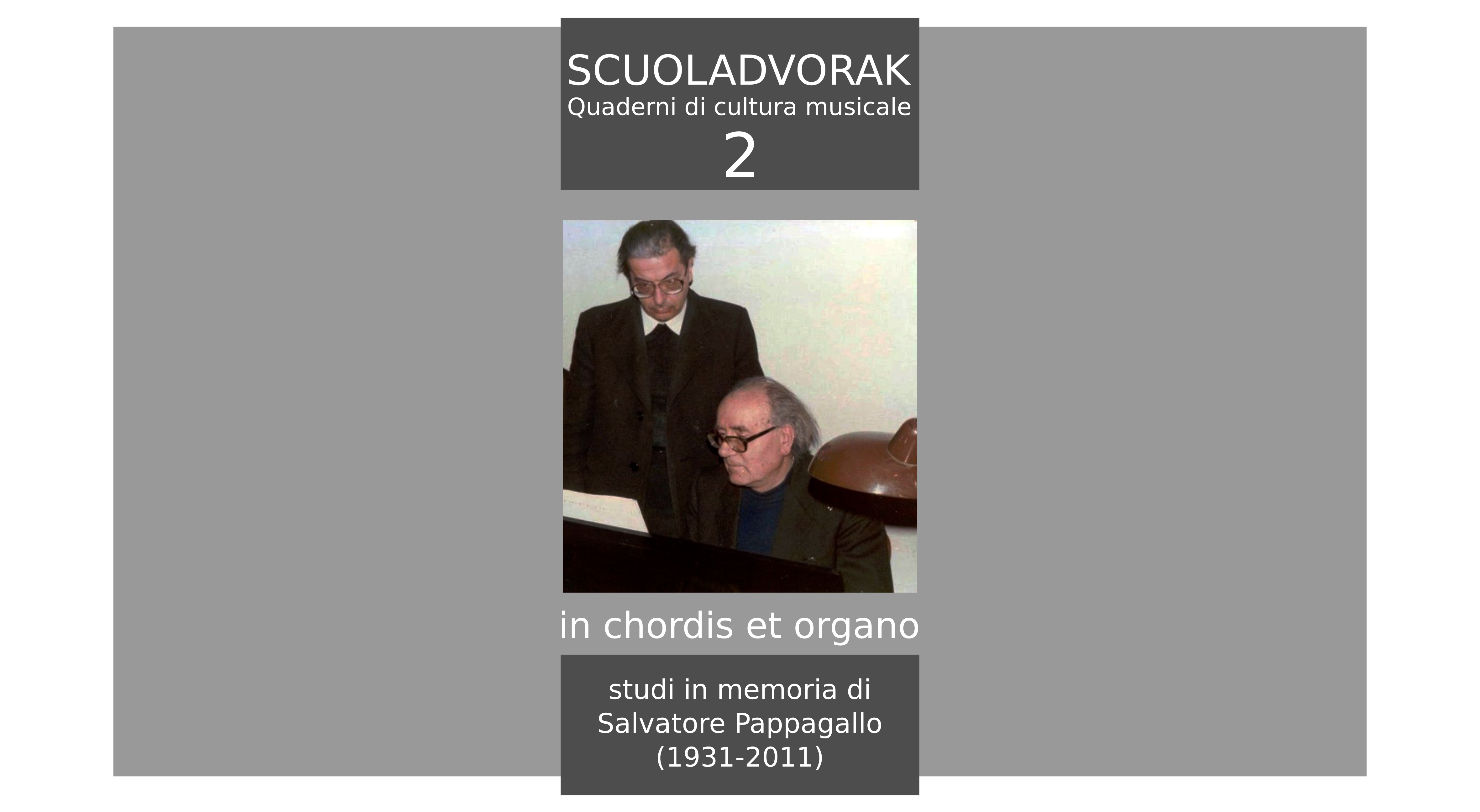 in chordis et organo, studi in memoria di Salvatore Pappagallo