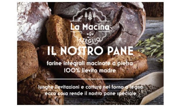 Bakery with mother yeast and wood oven
Panificio con lievito madre con forno a legna