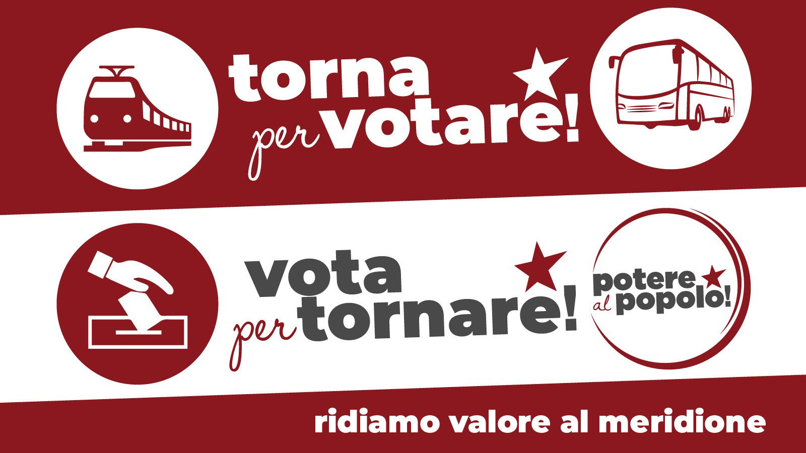 Verso Sud. Torna per Votare! Vota per Tornare!