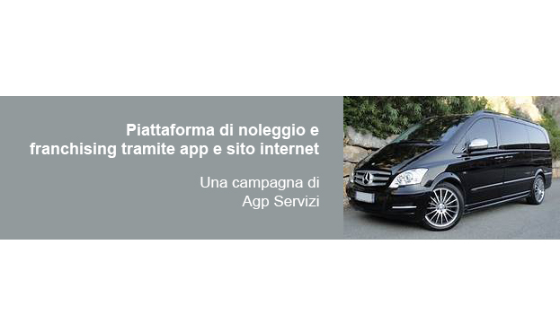 Piattaforma di noleggio e franchising tramite app e sito internet