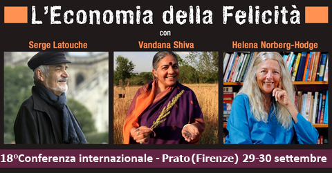 Conferenza Internazionale Economia della Felicità30 settembre 2018 Teatro Politeama - Prato (Firenze)