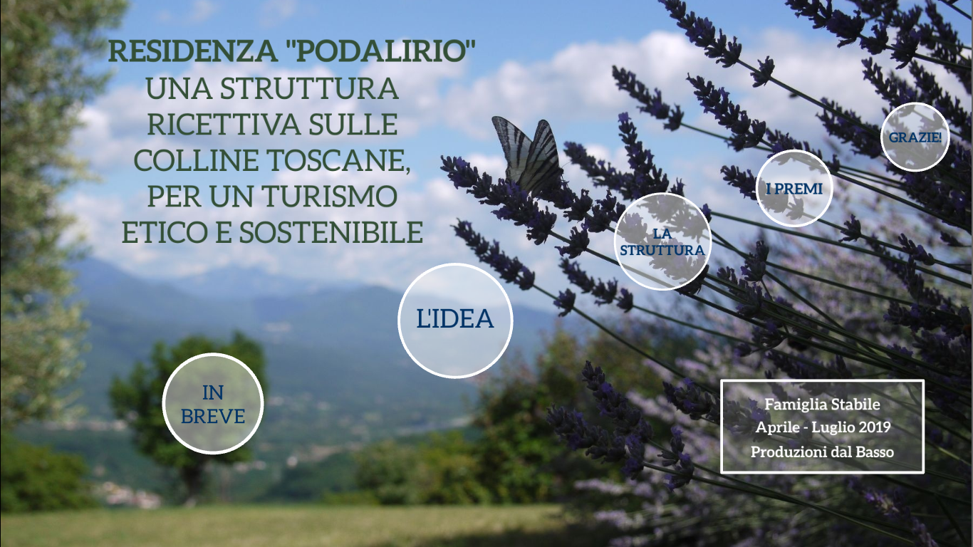 Residenza Podalirio. Supporta un turismo etico e sostenibile sulle colline toscane pre-acquistando il tuo soggiorno!