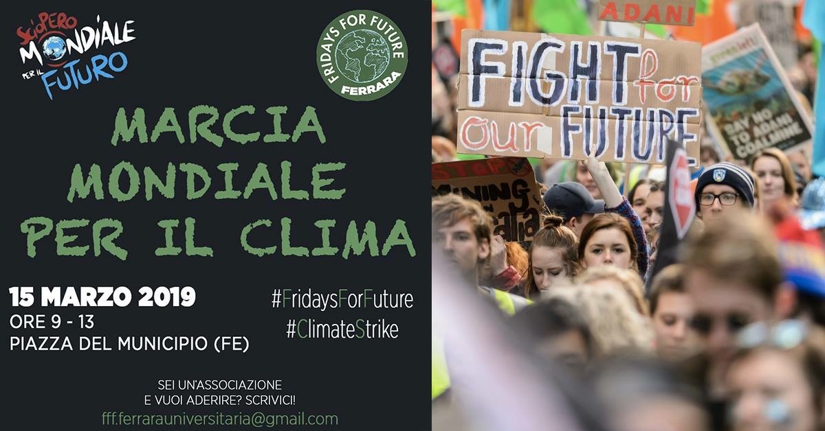 Raccolta fondi per la manifestazione #FridaysForFuture Ferrara