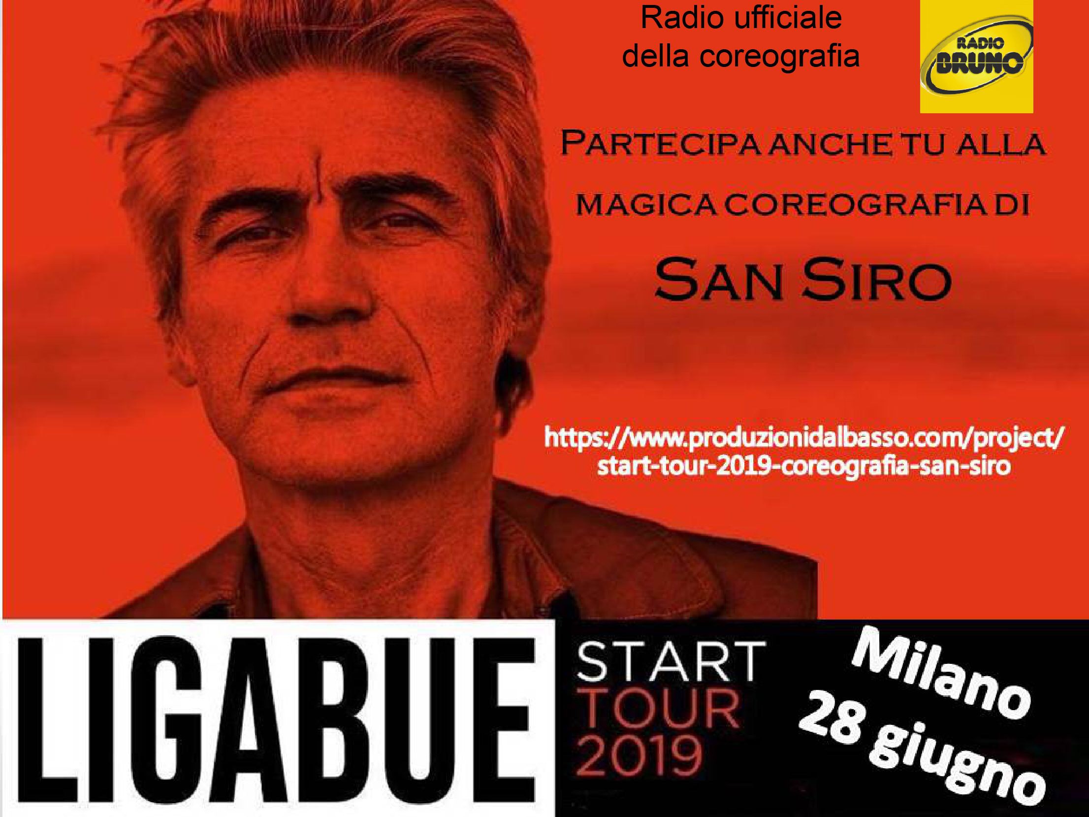START TOUR 2019 di Ligabue - Coreografia al Concerto di San Siro