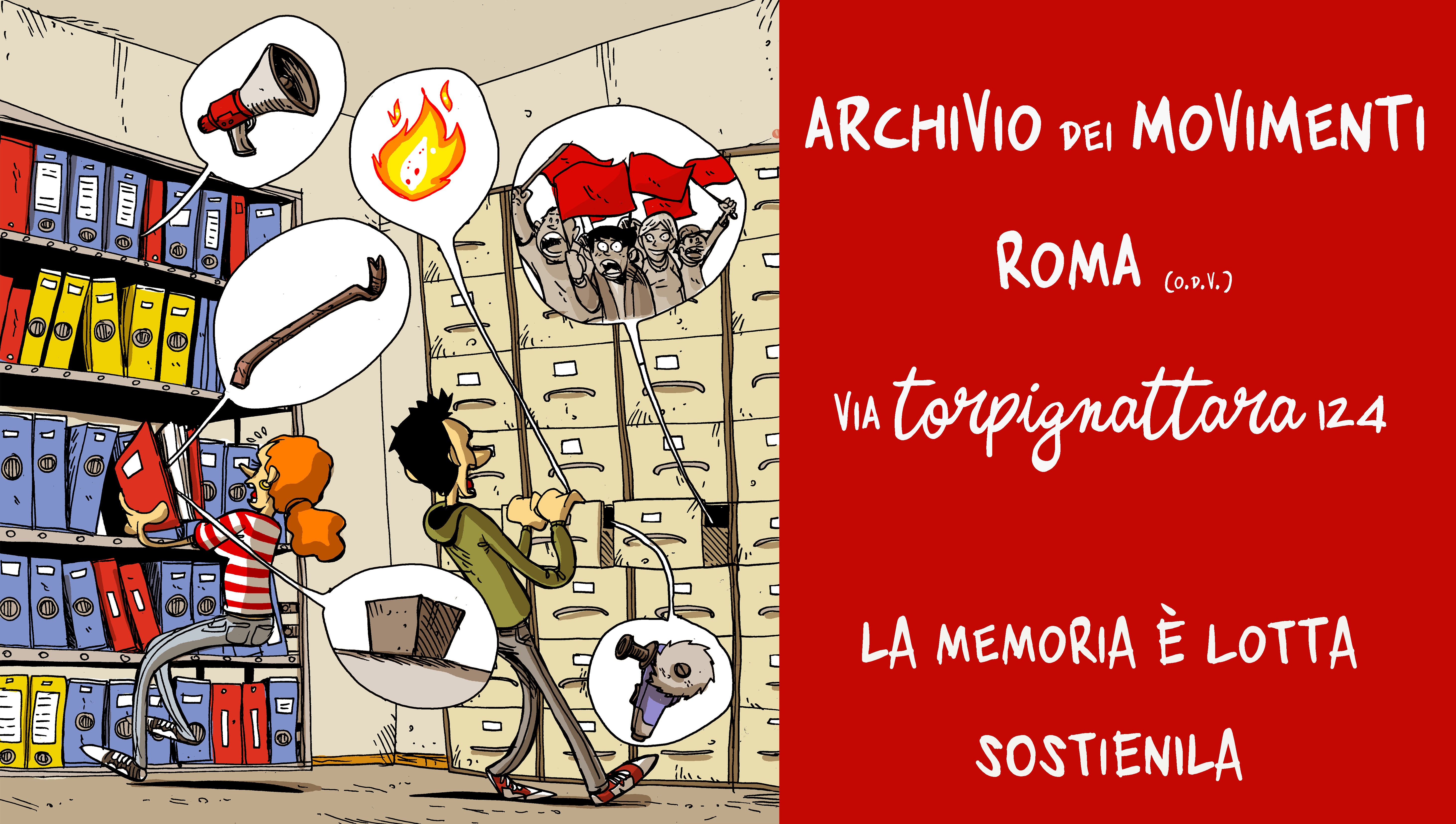 Una sede per l'archivio dei movimenti sociali di Roma