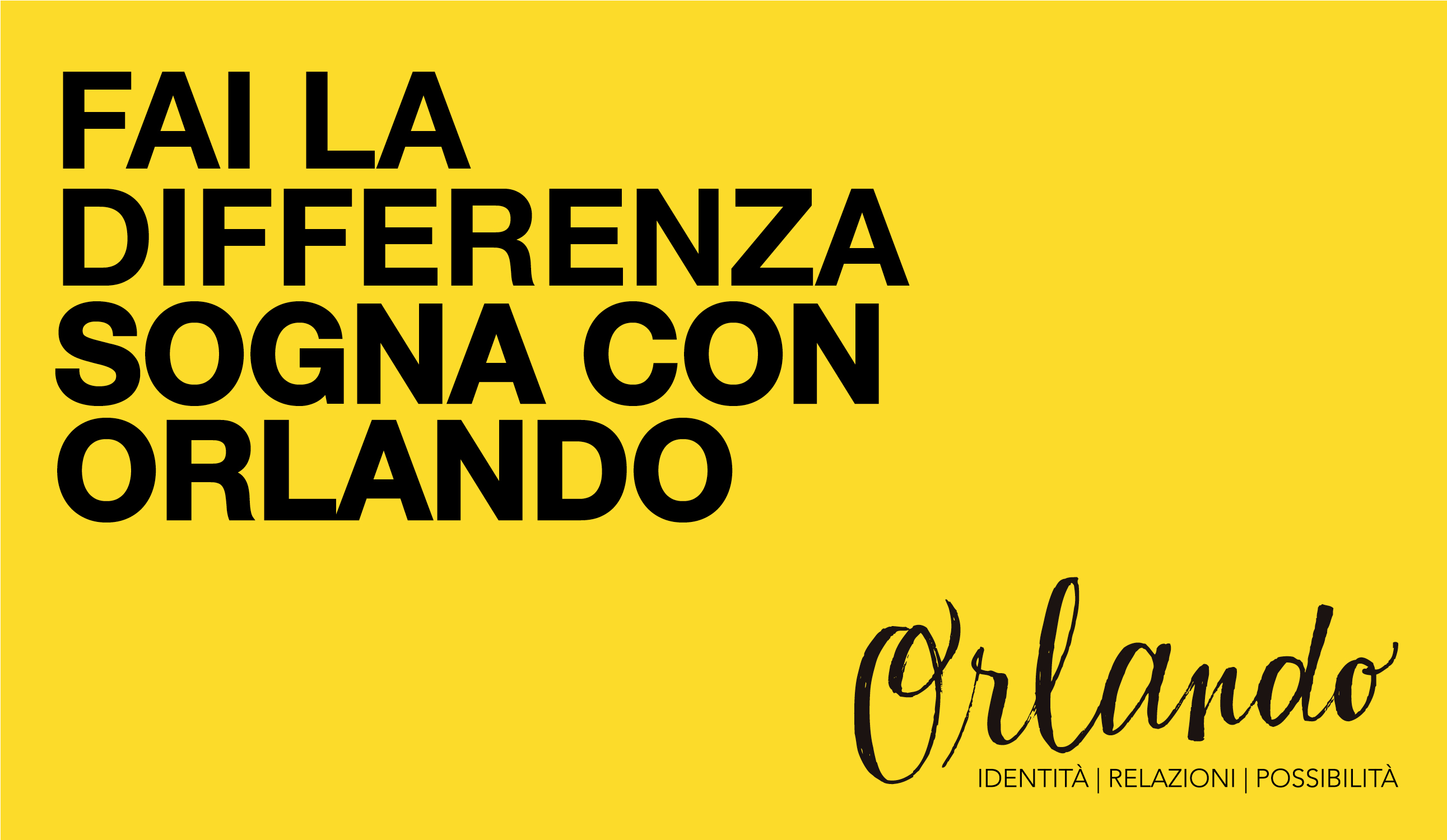 Sostieni ORLANDO. Festival internazionale di cultura Queer