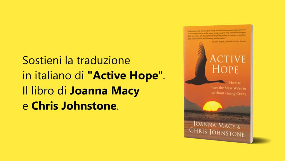 Speranza attiva! Grazie a voi traduciamo il libro di Joanna Macy  e Chris Johnstone "Active Hope"