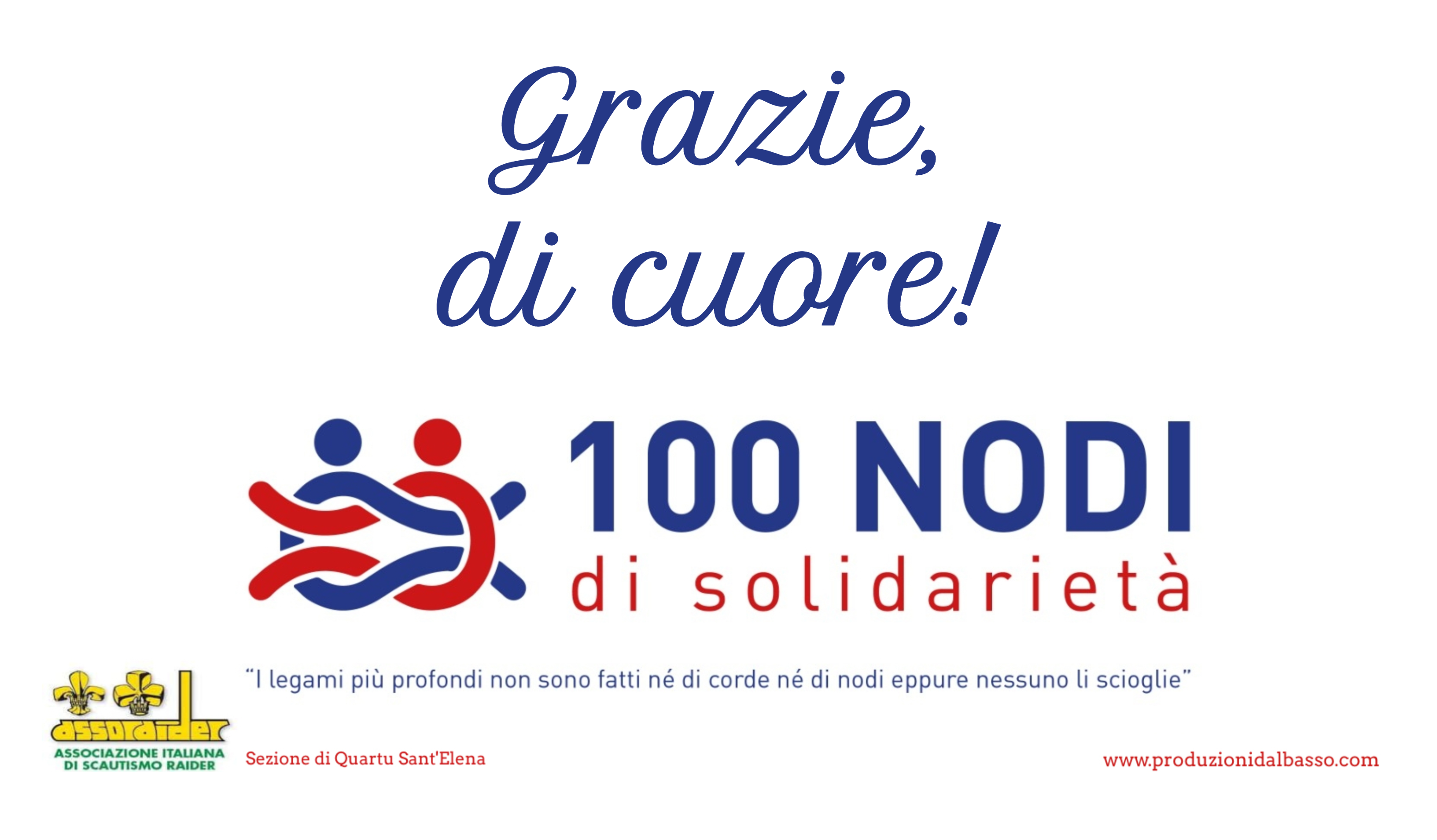 100 NODI di solidarietà
