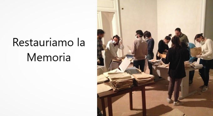 Restauriamo la Memoria: cura e restauro di antichi documenti
