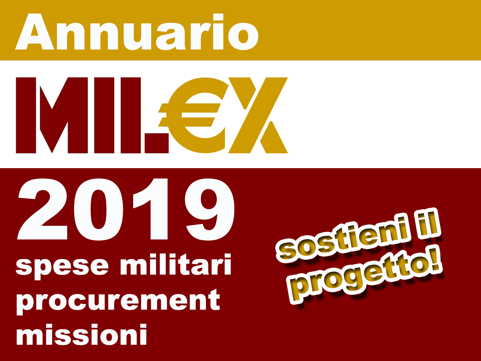 Annuario "Mil€x 2019" sulle spese, il procurement, le missioni militari italiane