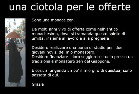 Una ciotola per le offerte