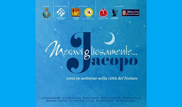 "Meravigliosamente... Jacopo".
Versi in notturno nella città del notaro