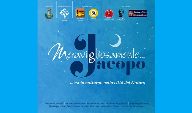 "Meravigliosamente... Jacopo".
Versi in notturno nella città del notaro