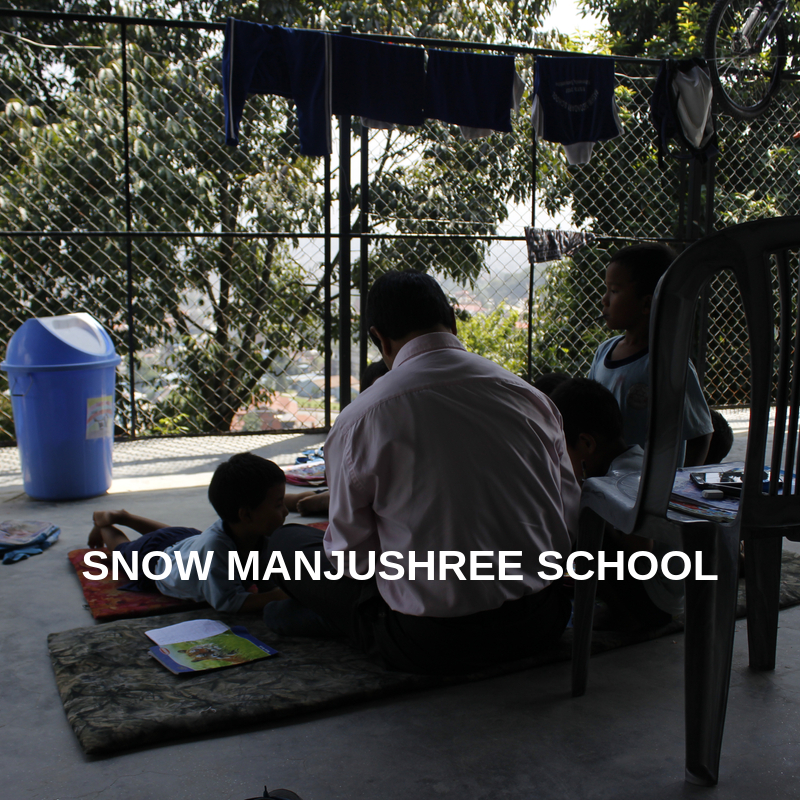Help to re-build the school SnowManjushree