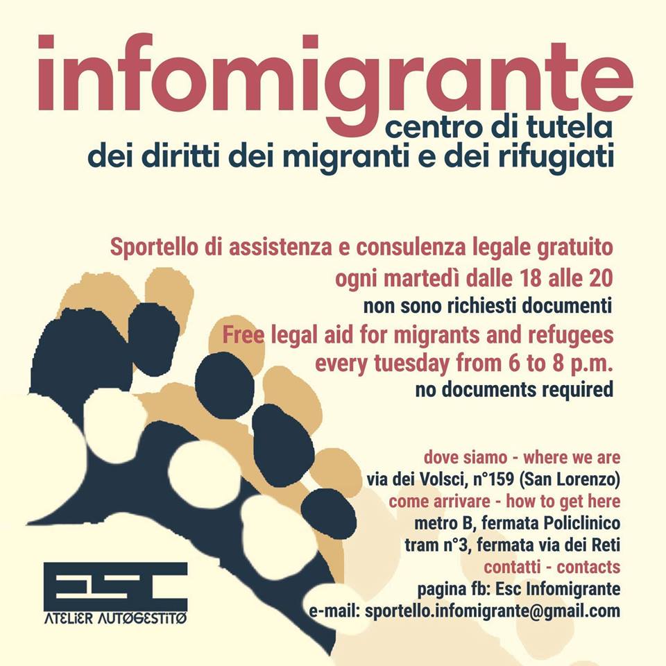 Infomigrante. Tutela dei diritti dei migranti e dei rifugiati.