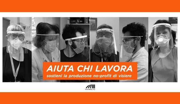 AIUTA CHI LAVORA: sostieni la produzione no-profit di visiere