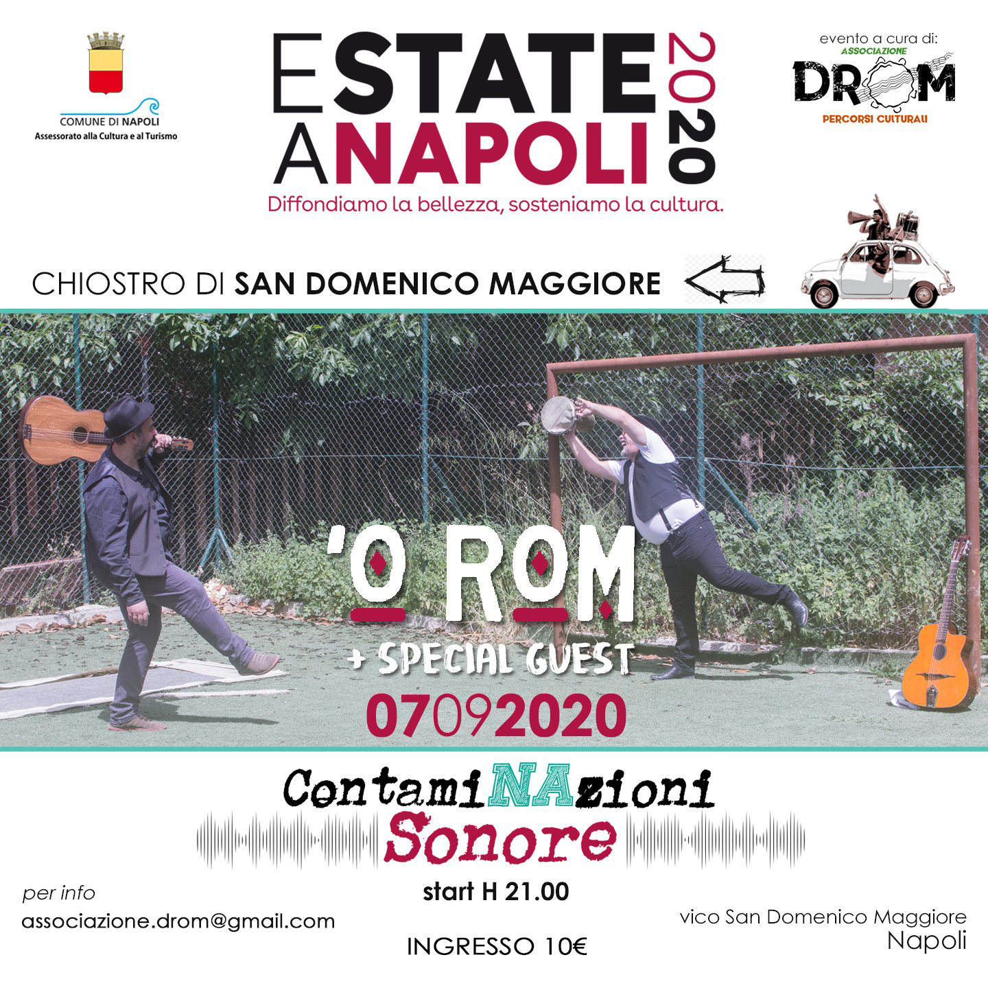 ContamiNAzioni Sonoreprevendita concerto 'o Rom + special guesteState a Napoli 2020