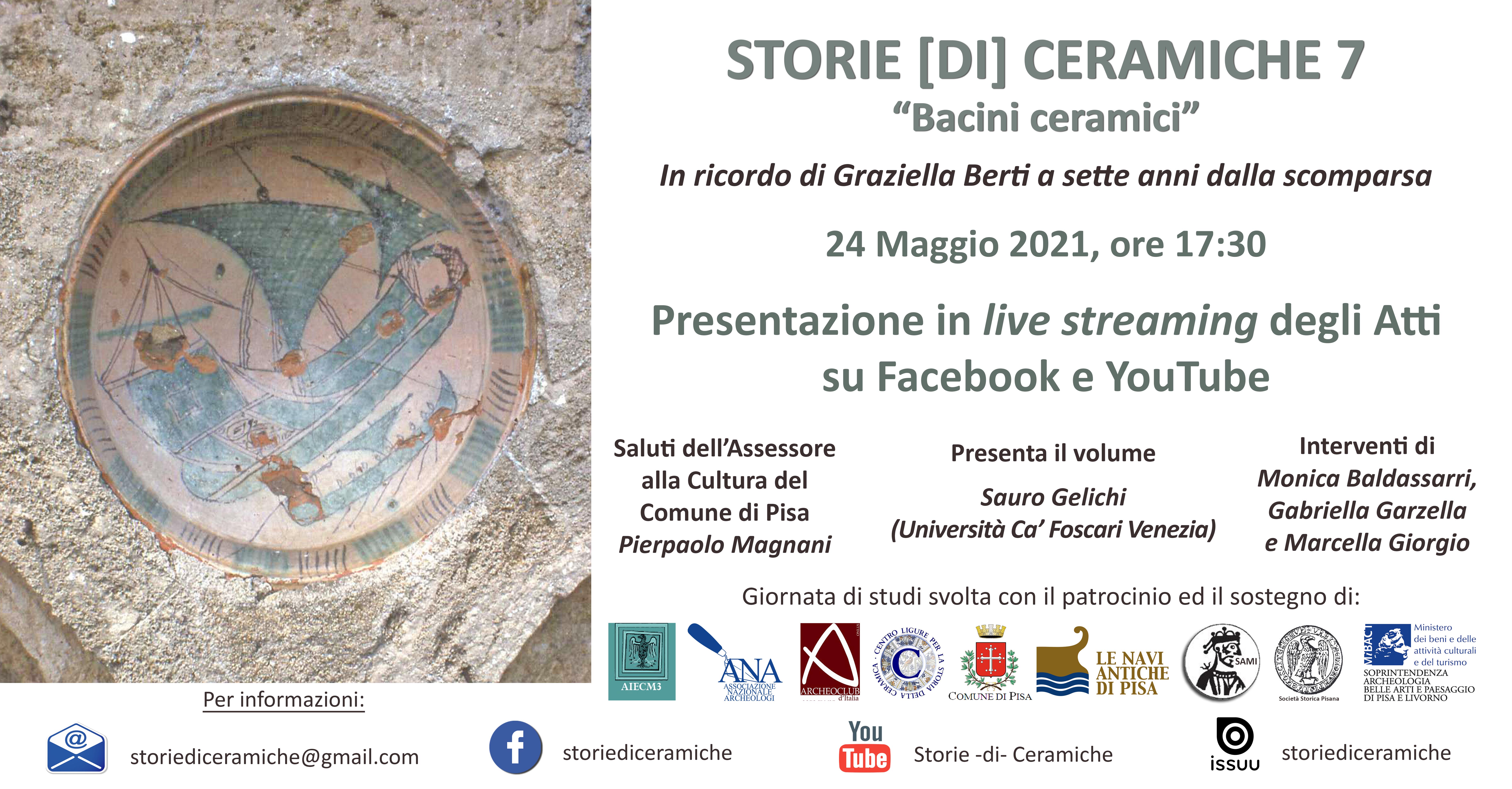 SOSTIENI "STORIE (di) CERAMICHE":
raccolta fondi per l'edizione degli Atti Open Access