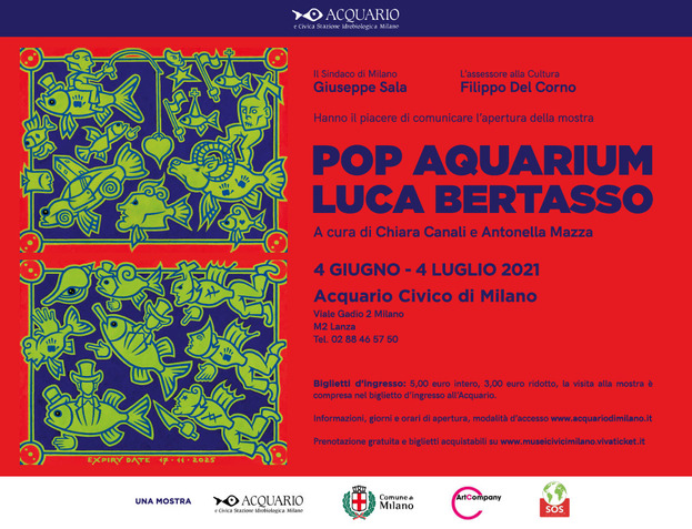 Pop Aquarium di Luca Bertasso - mostra d’arte contemporanea