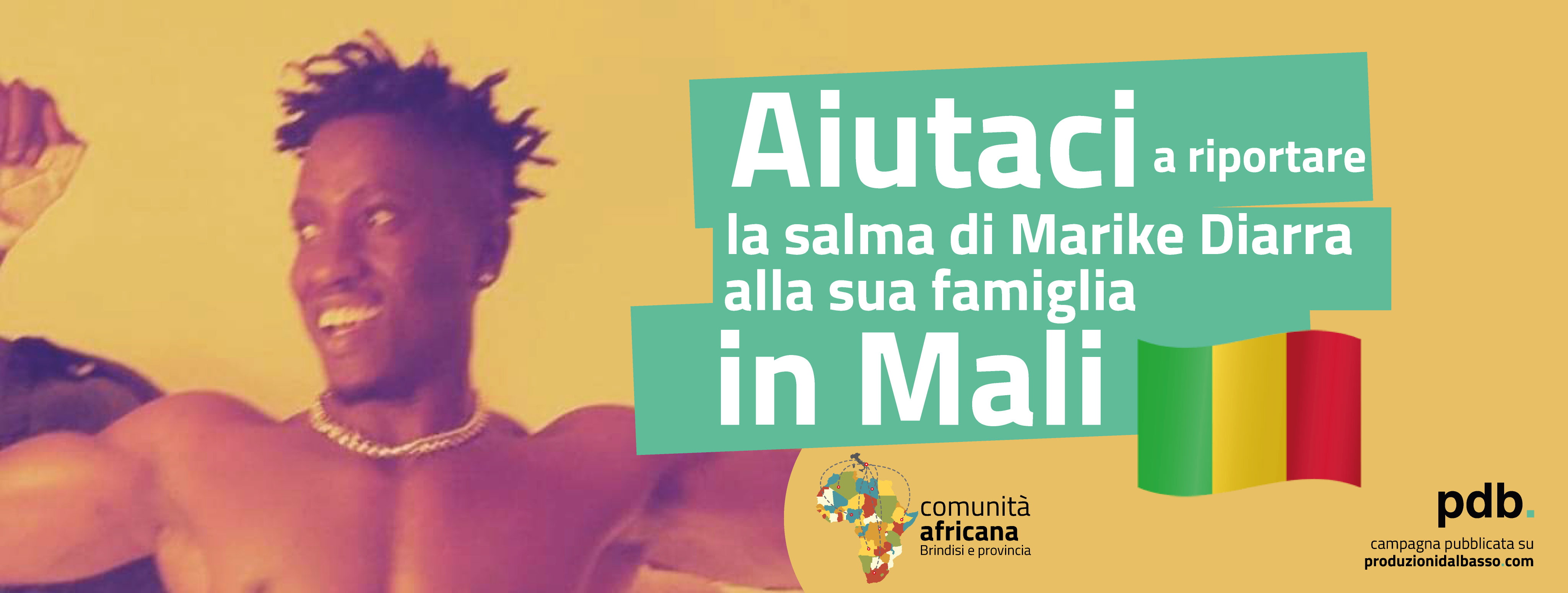 Aiutaci a riportare la salma di Marike Diarra
alla sua famiglia in Mali