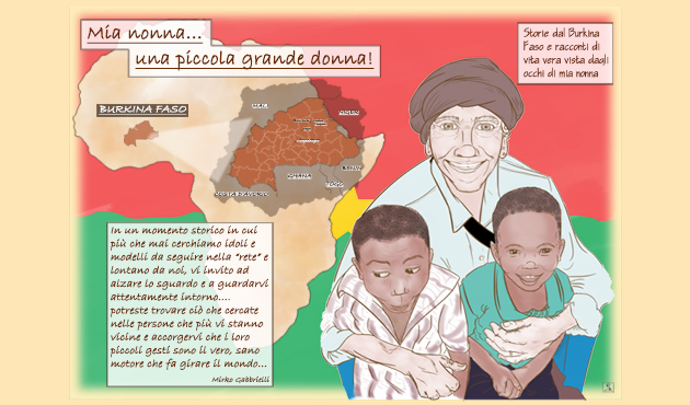 Storia di una nonna-missionaria in Burkina Faso.