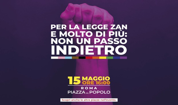 Per la Legge Zan e molto di più: Non un passo indietro