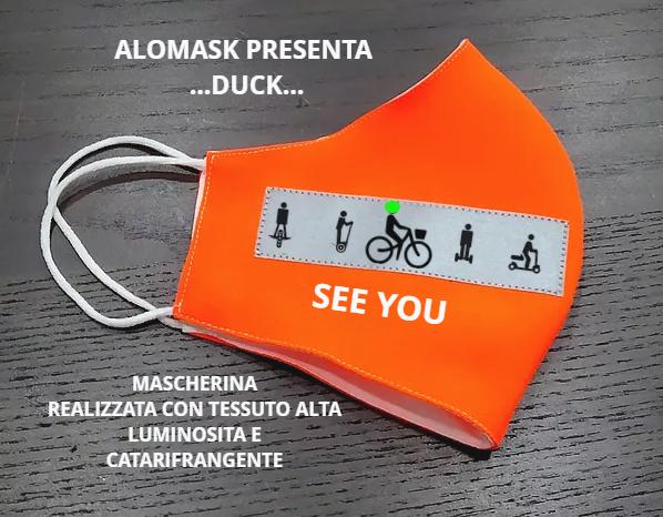 Duck - mascherina riflettente antismog per monopattini - bike-e altro