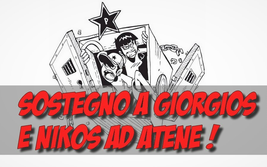 Sostegno urgente a Giorgios e Nikos ad Atene