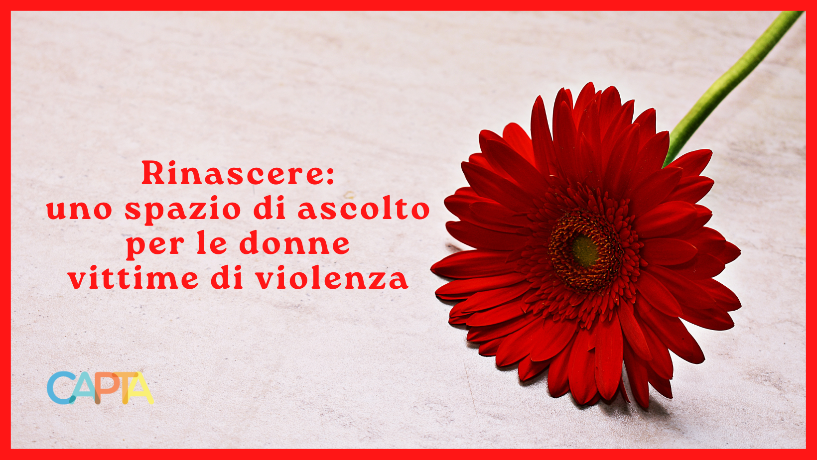Rinascere:
uno spazio di ascolto per le donne vittime di violenza