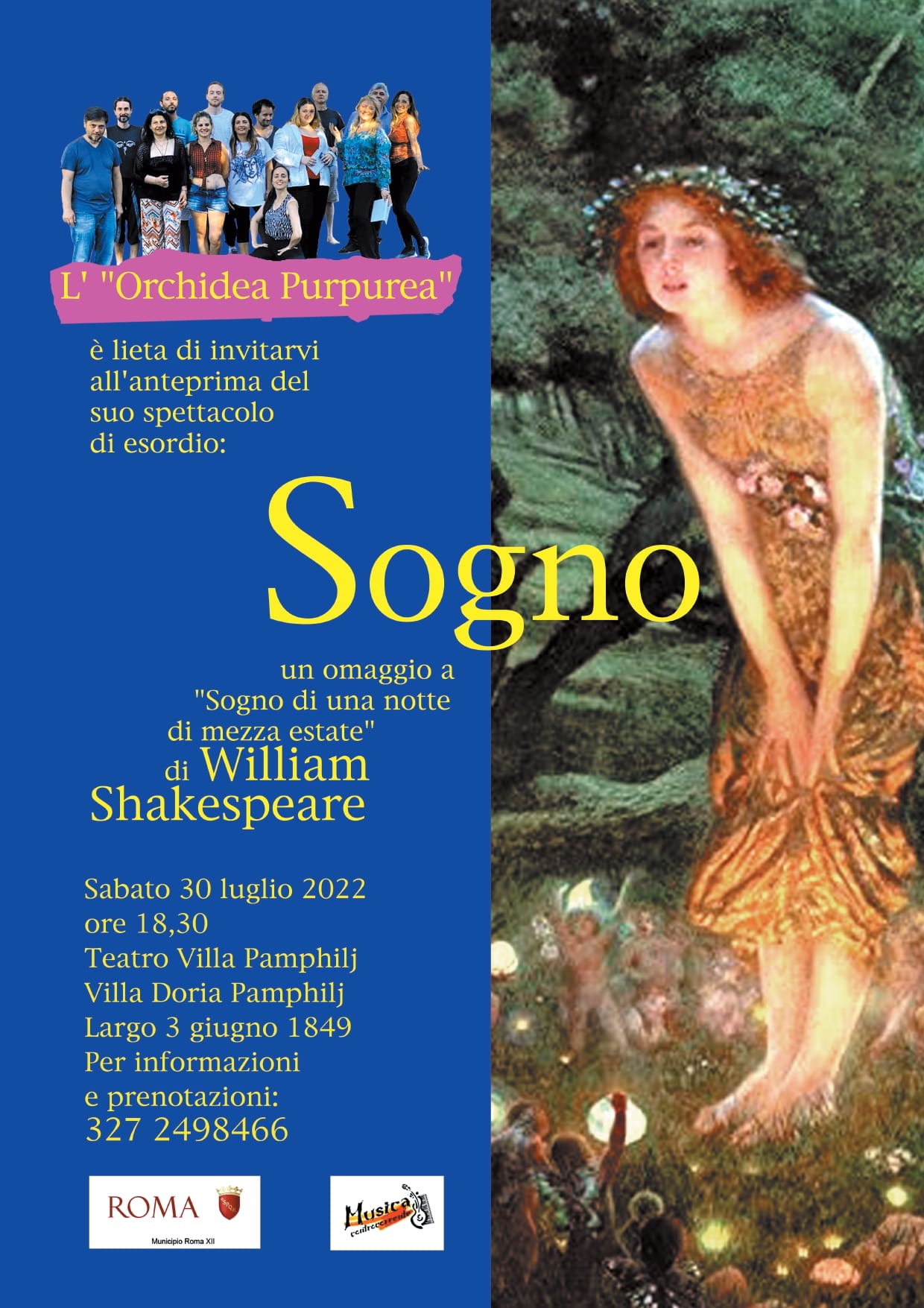 "Sogno" - primo spettacolo teatrale de "L'Orchidea Purpurea"