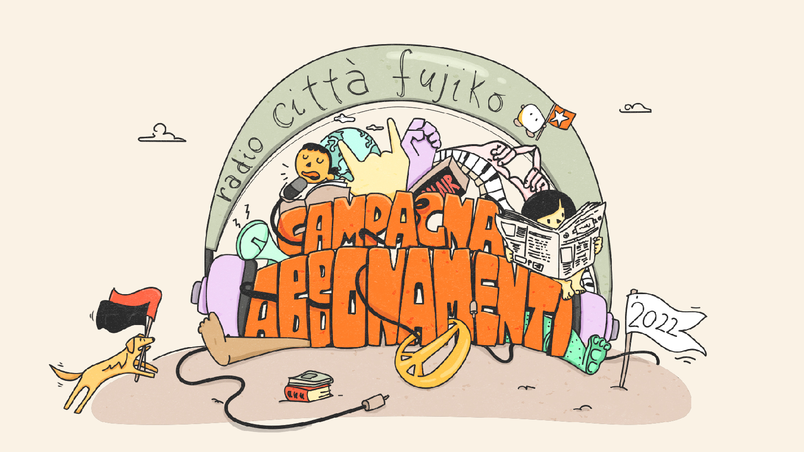 Campagna abbonamenti di Radio Città Fujiko