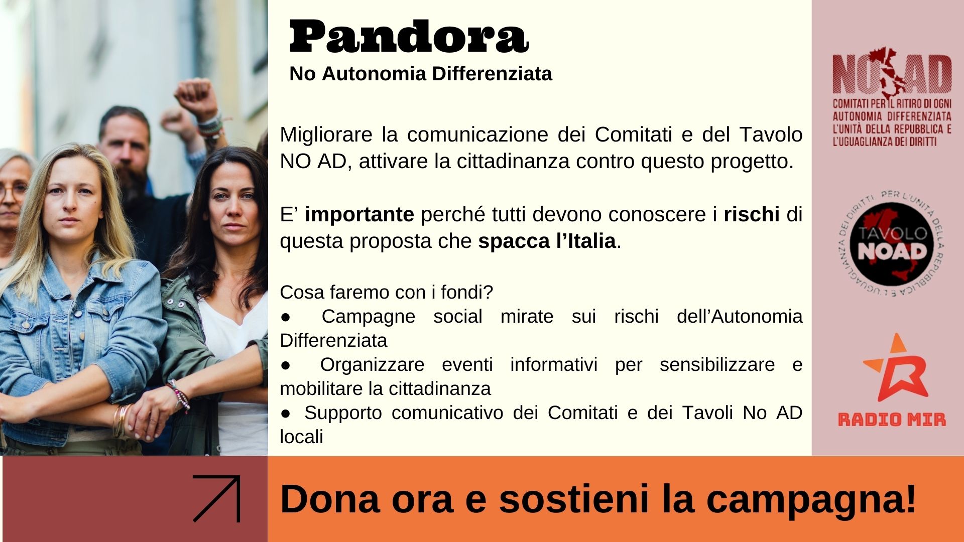 Pandora - No Autonomia Differenziata
