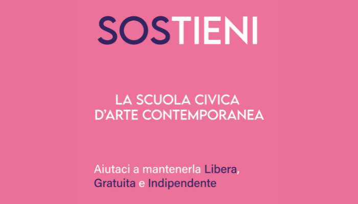 Sostieni la Scuola Civica d'Arte Contemporanea - 2023