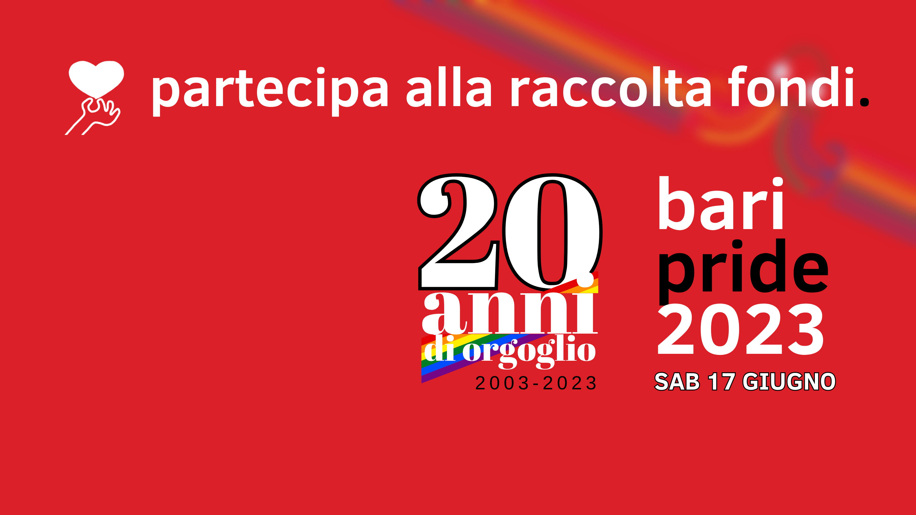 Bari Pride 2023 - Vent'anni di orgoglio