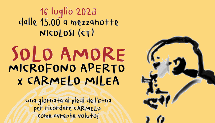 Solo amore, una giornata per Carmelo Milea