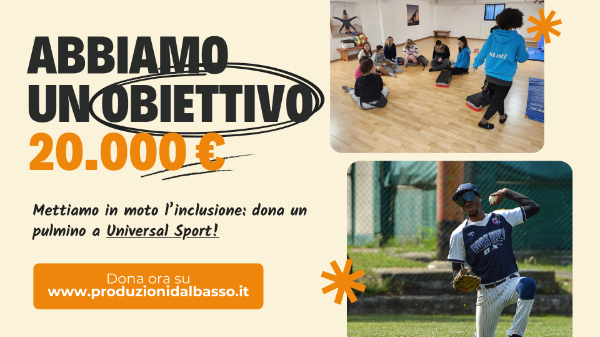 METTIAMO IN MOTO L’INCLUSIONE: REGALA UN PULMINO A UNIVERSAL SPORT!