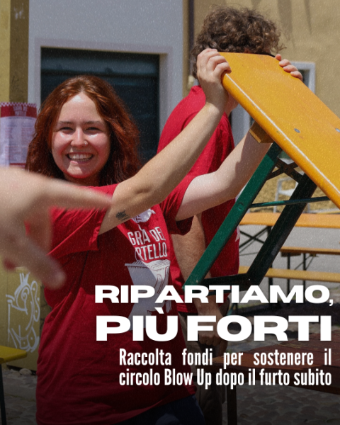 RIPARTIAMO PIÙ FORTI - aiutaci a riprendere il nostro cammino dopo il furto al circolo Blow Up