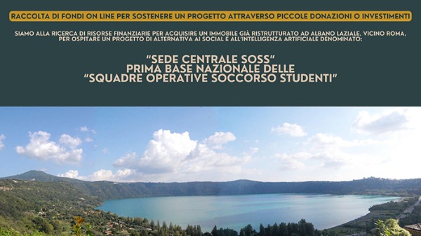 "Aiutaci a realizzare la sede SOSS: partecipa alla raccolta fondi!"